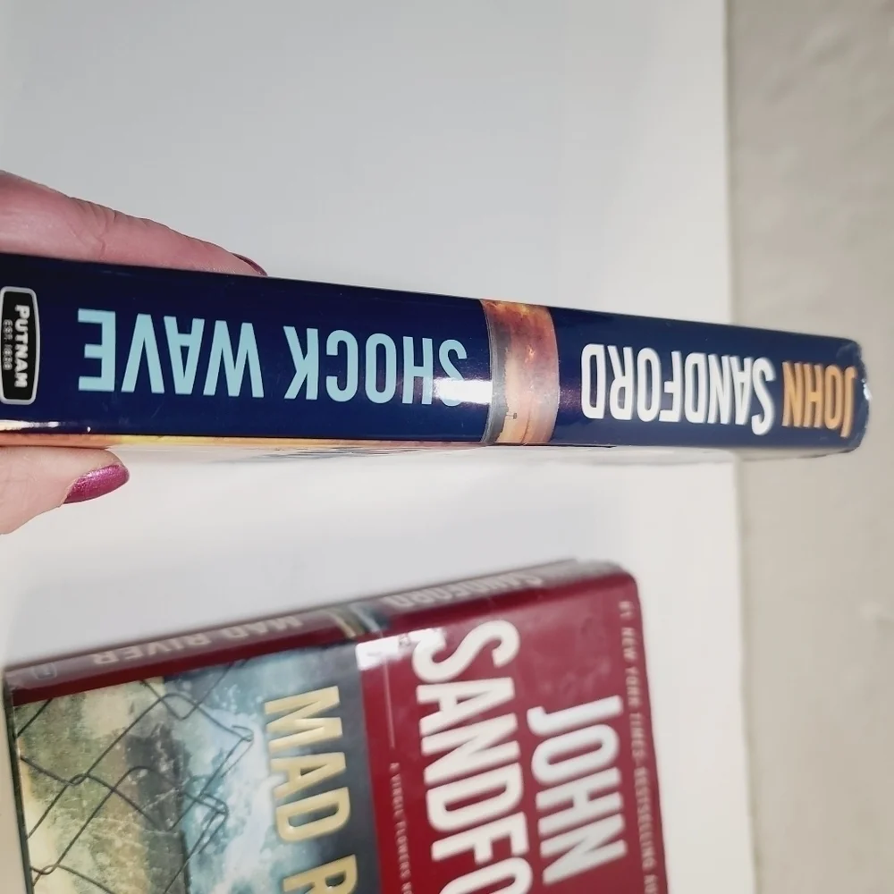 John Sandford Book Lot of 3 Shock Wave Mortal Prey Mad River